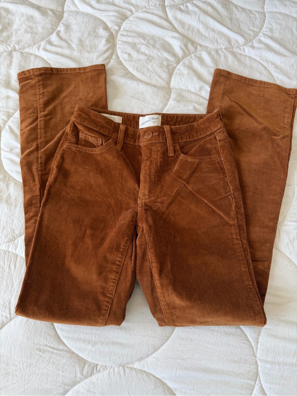 Womens Corduroy Pants High Rise Bootcut 70s Western Boho - Universal Thread 0